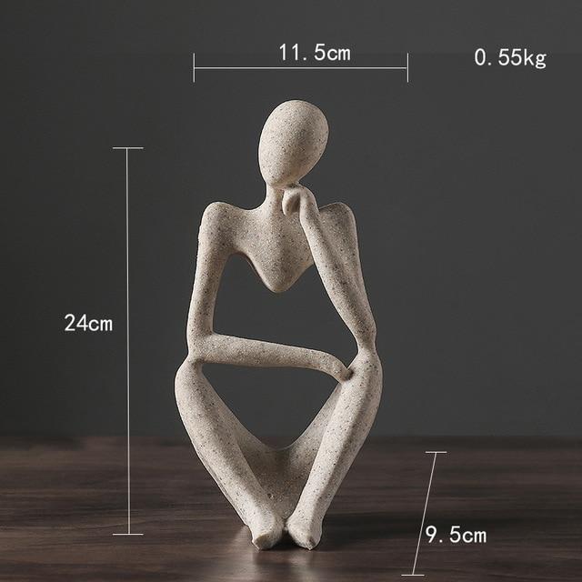 Abstrakte Tenker Skulptur
