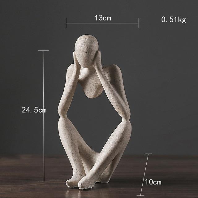 Abstrakte Tenker Skulptur