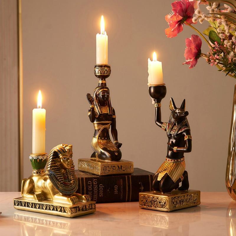 Gamle Egyptiske Lysestaker