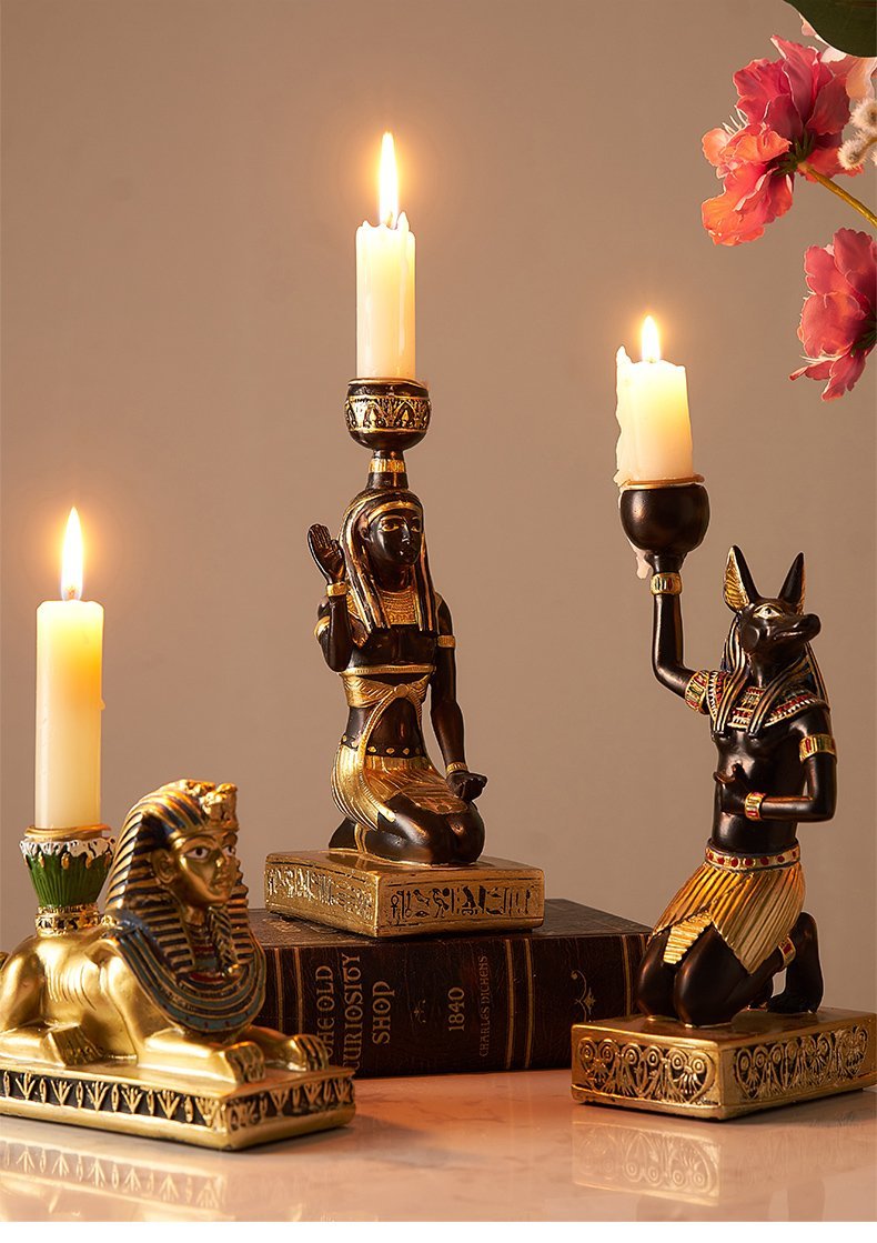 Gamle Egyptiske Lysestaker