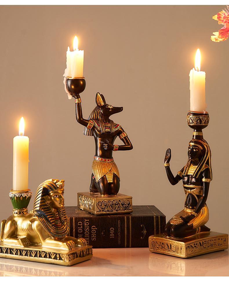 Gamle Egyptiske Lysestaker